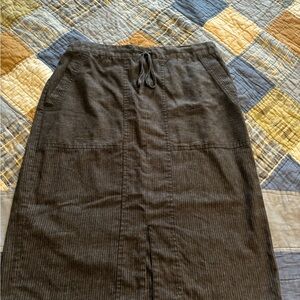 Prana grey black striped Pencil Skirt